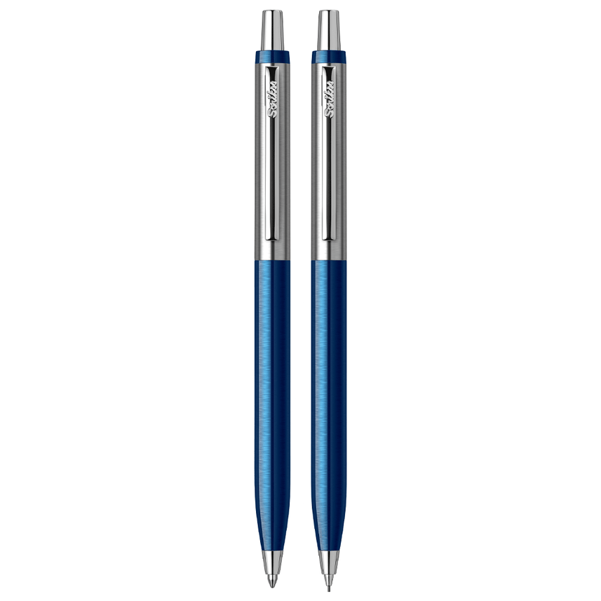 Scrikss | Vintage 51 | Ball Point & 0.7mm Mechanical Pencil  Set | Blue