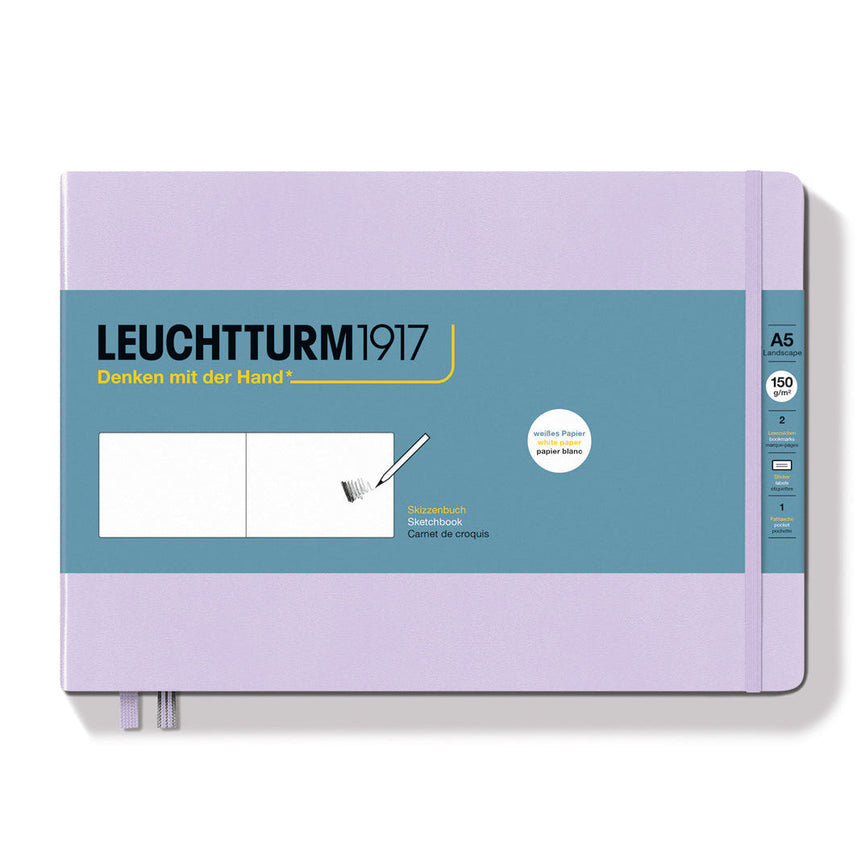 LEUCHTTURM1917 PLAIN LANDSCAPE SKETCHBOOK A5(112) - LILAC
