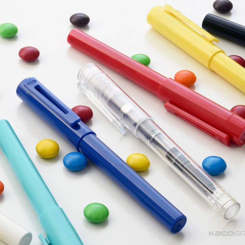 Sky Plastic Fountain Pen - INDOFUTURE - Kaco-Sky-Black - Fountain Pen