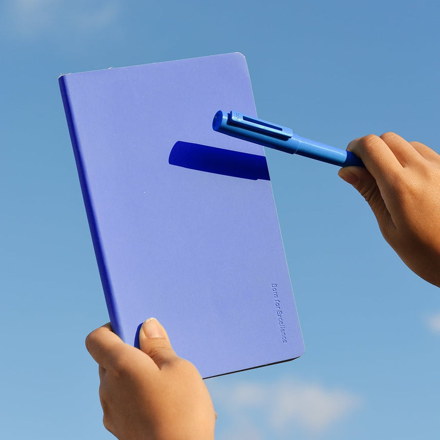 Sky Roller Ball Pen 0.5mm Black Ink - INDOFUTURE - Kaco - Sky - Blue - Roller Ball Pen