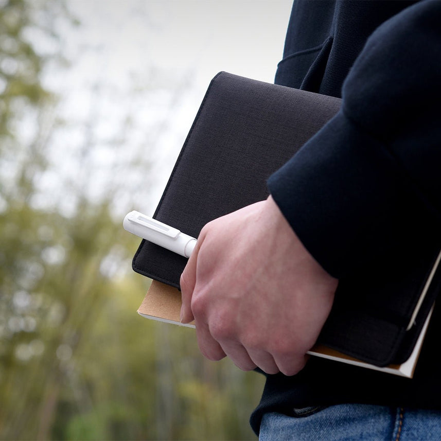 Sky Roller Ball Pen 0.5mm Black Ink - INDOFUTURE - Kaco - Sky - white - Roller Ball Pen