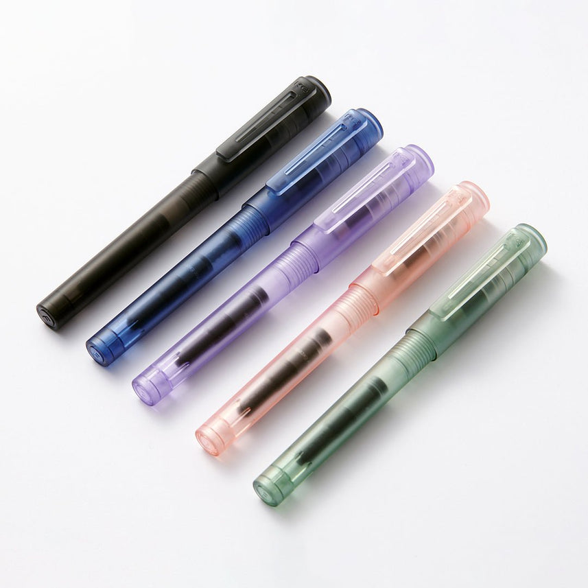 Sky Transparent Fountain Pen - INDOFUTURE - SkyPlasticfountain-5 - Fountain Pen