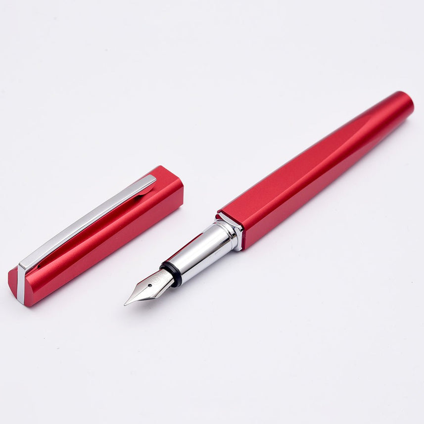 Square Fountain Pen - INDOFUTURE - Red - Fountain Pen