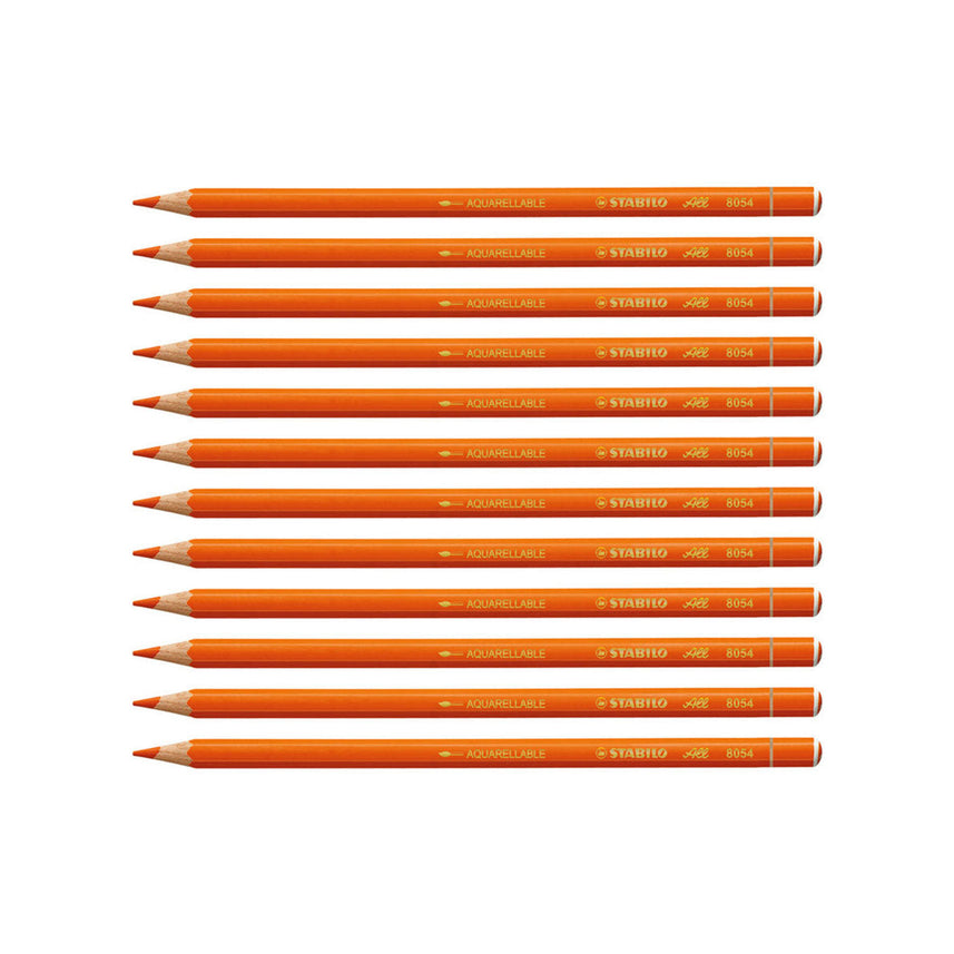 STABILO All Colored and Graphite Pencil – Orange (Pack of 12)