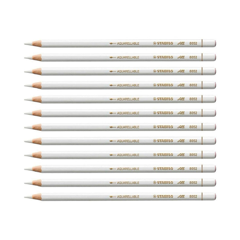 Stabilo | All Graphite Pencil | 12 Count Pack Of 1 | White