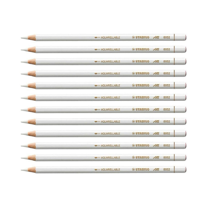 Stabilo | All Graphite Pencil | 12 Count Pack Of 1 | White