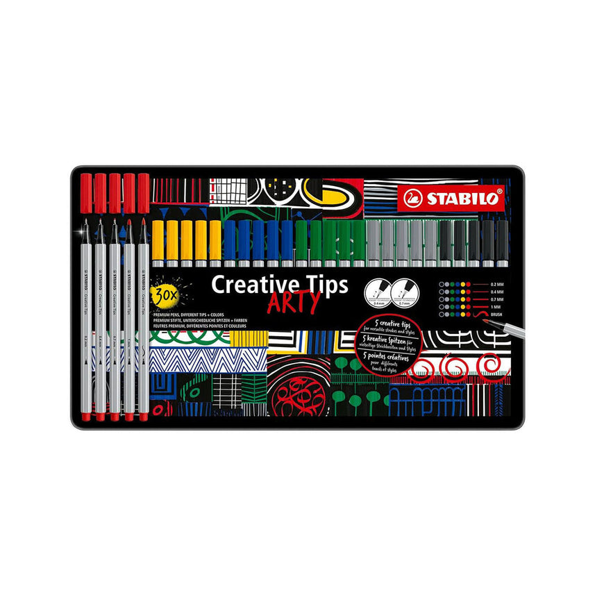 Stabilo | Arty | Multi Liner Set | Creative Tips | 30 pc