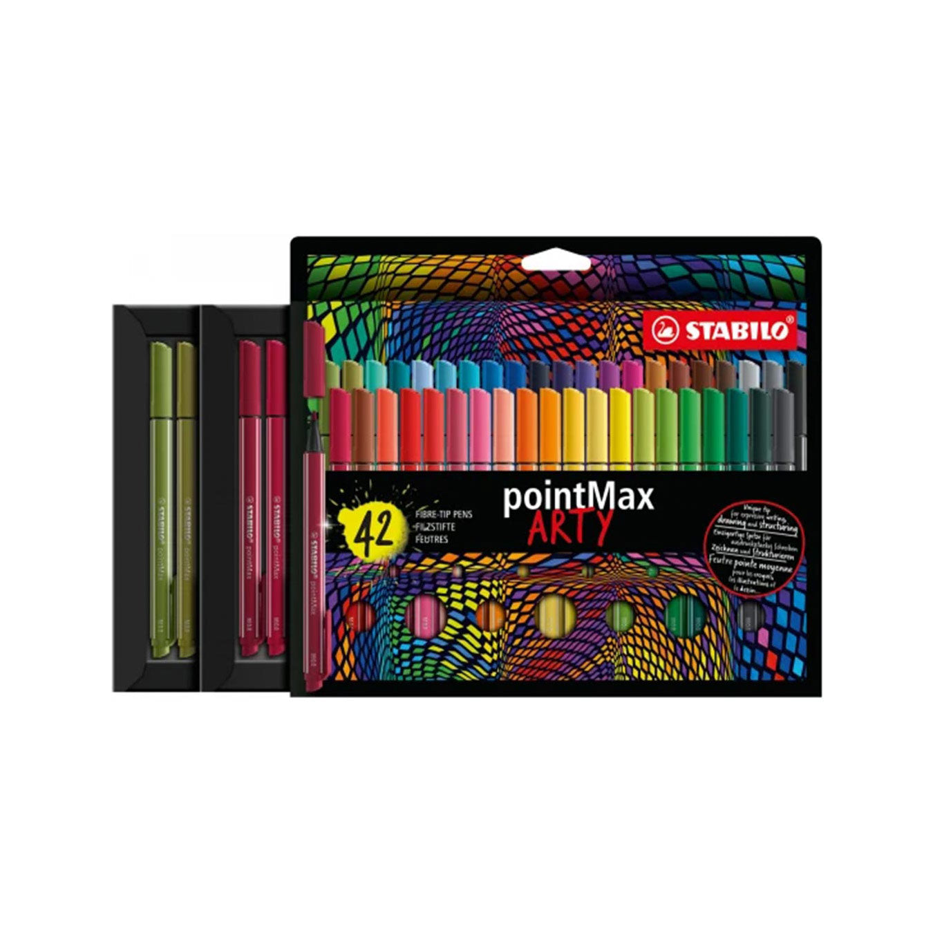 STABILO PointMax Arty Fineliner Pen Set - 42 Colours