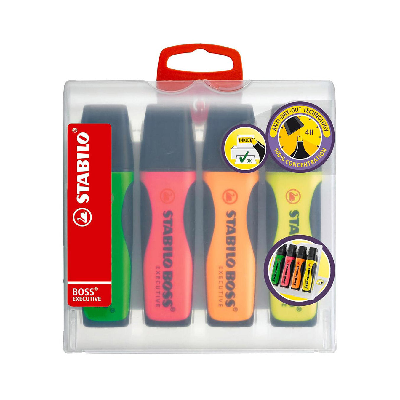 Stabilo | Boss Executive | Highlighter | Pack of 4