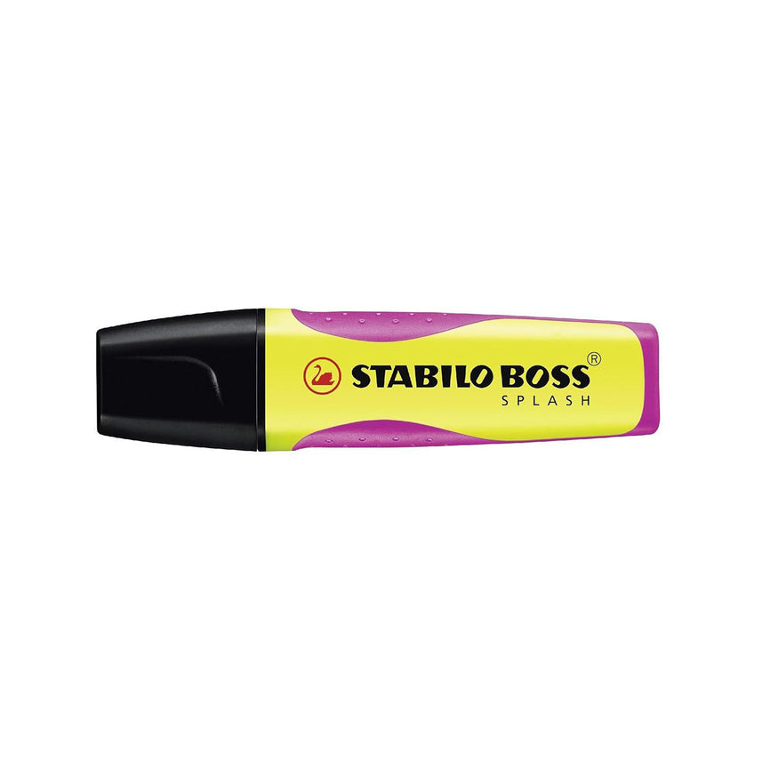 Stabilo | Boss Highlighter Pen| Splash Series | Fluorescent Yellow | 1 Piece
