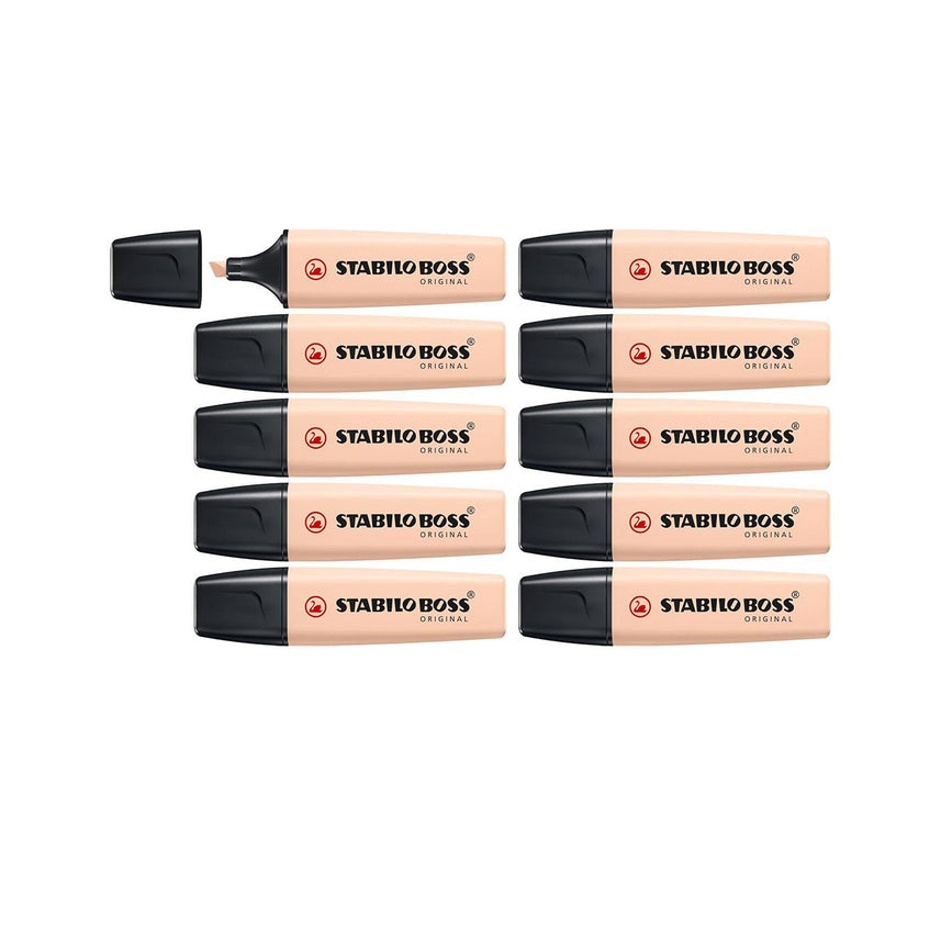 STABILO BOSS ORIGINAL NatureCOLORS Highlighter - Biege (10 PCS)