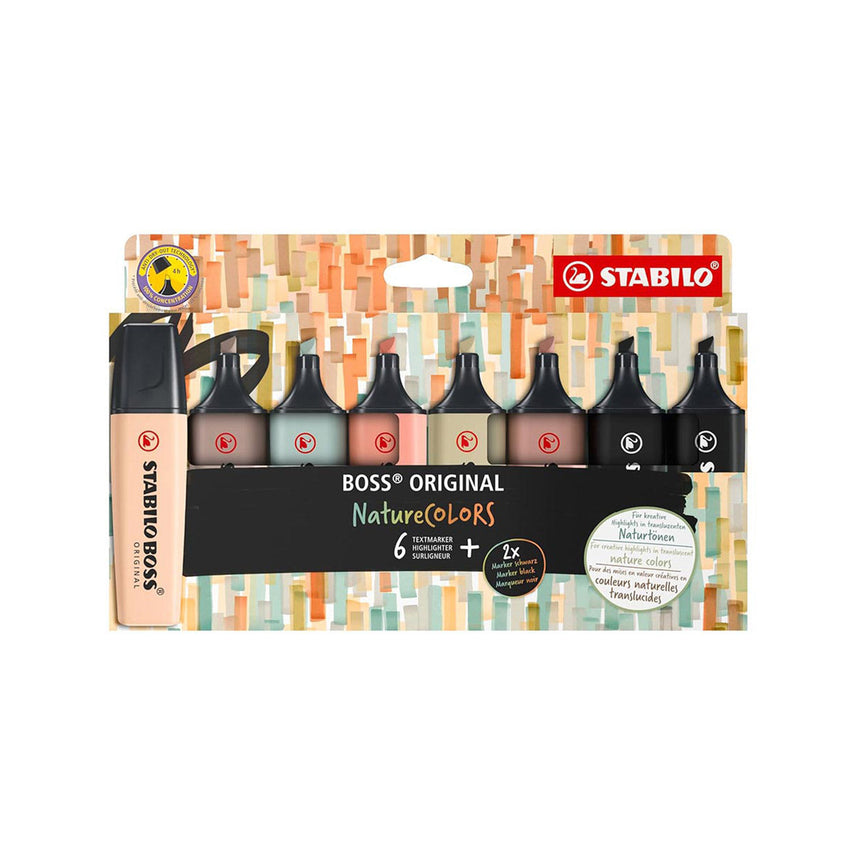 Stabilo | Boss Original Highlighter | Nature Colors | Pack of 8 Colours