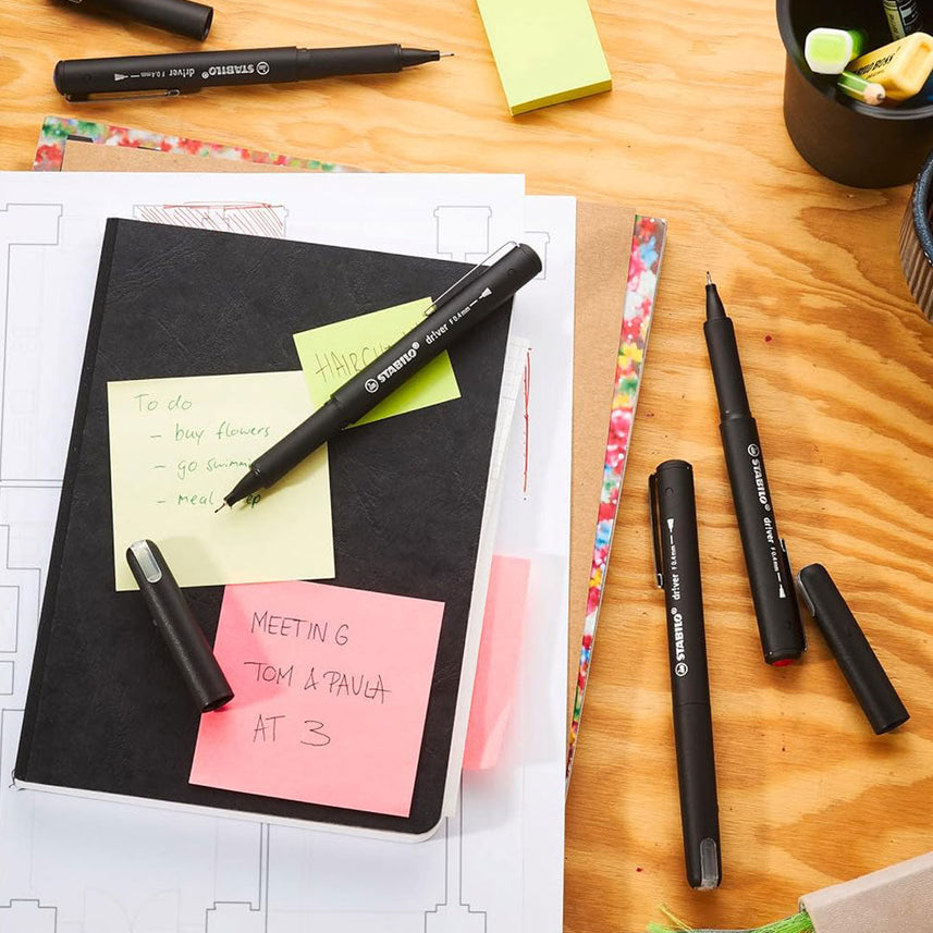 Stabilo | dr!ver Series | Premium Fineliner | 0.4mm | Fine | Blue