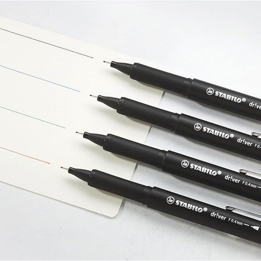 Stabilo | dr!ver Series | Premium Fineliner | 0.4mm | Fine | Green