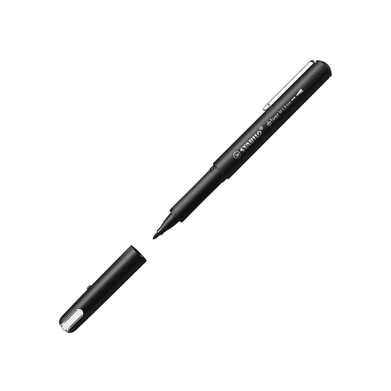 Stabilo | dr!ver Series | Premium Fineliner | 0.8mm | Medium | Black