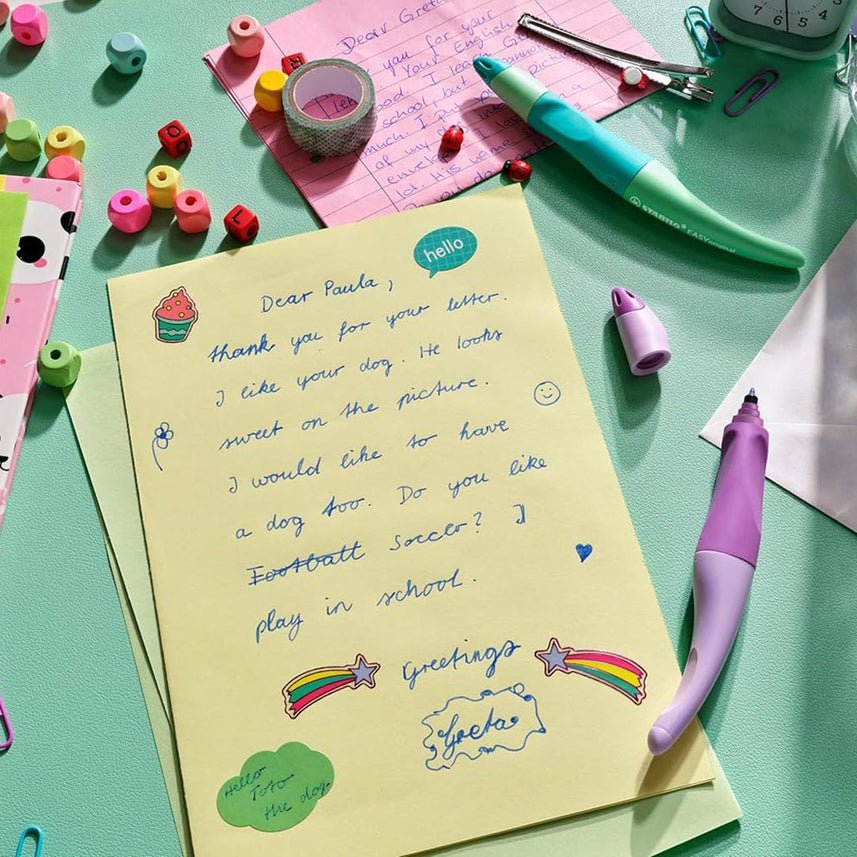 Stabilo | Easy Original | Pastel | Roller Ball Pen | Right Handed | Hint of Mint | Pack of 1