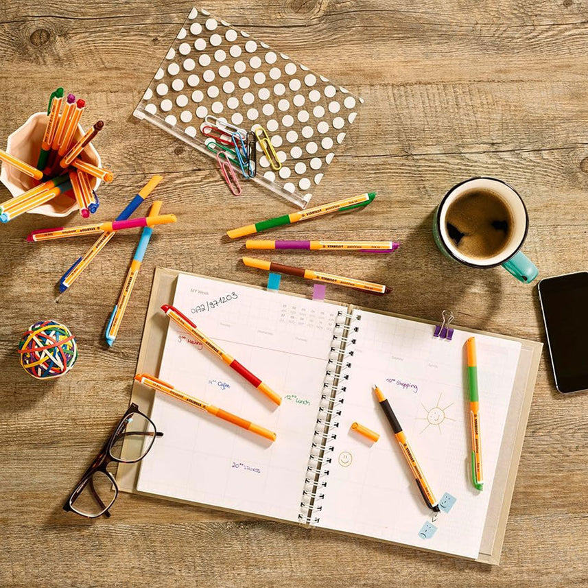 Stabilo | Gel Roller Ball Pen | Point Visco | Wallet Of 4