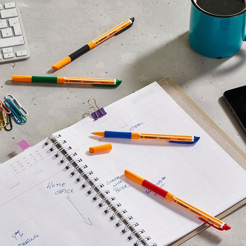 Stabilo | Gel Roller Ball Pen | Point Visco | Wallet Of 4