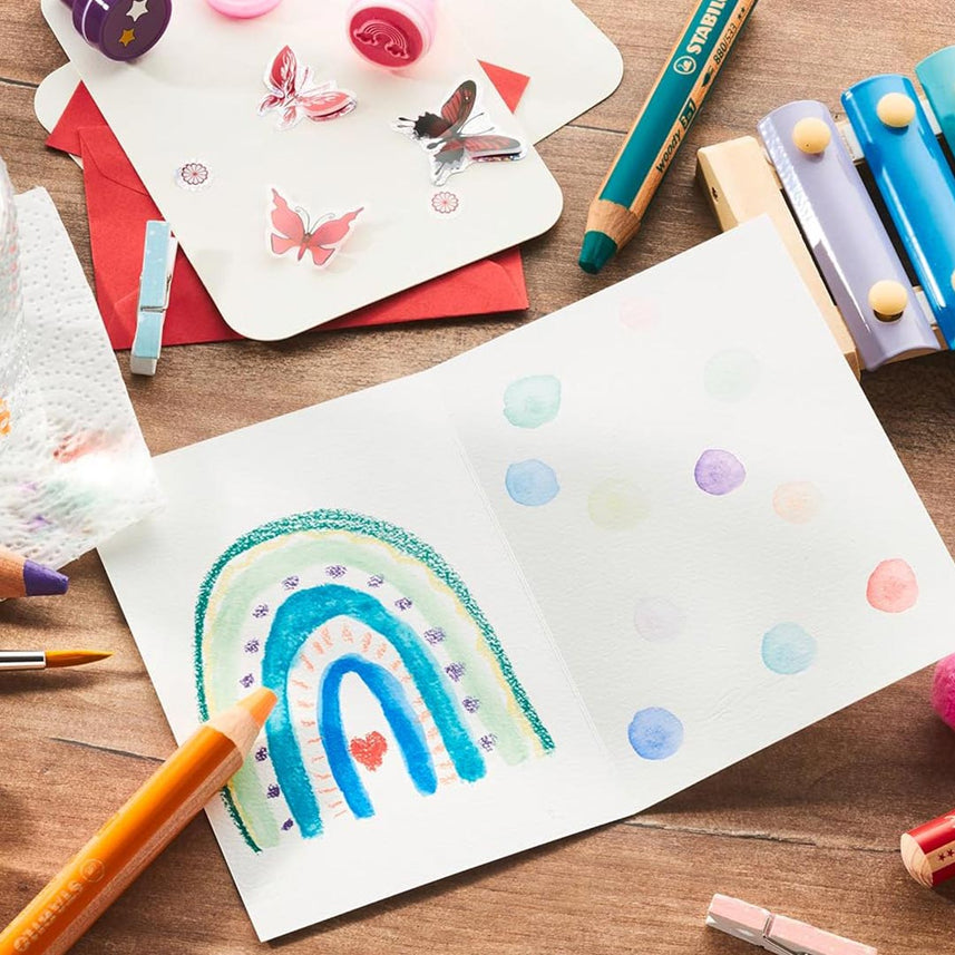 Stabilo | Multi-Talented Pencil | Woody 3 In 1 Duo | Cyan Blue | 1 Piece