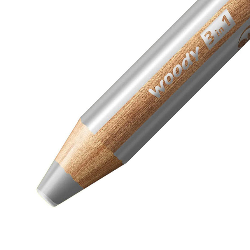 Stabilo | Multi-Talented Pencil | Woody 3 In 1 Duo | Silver | 1 Piece