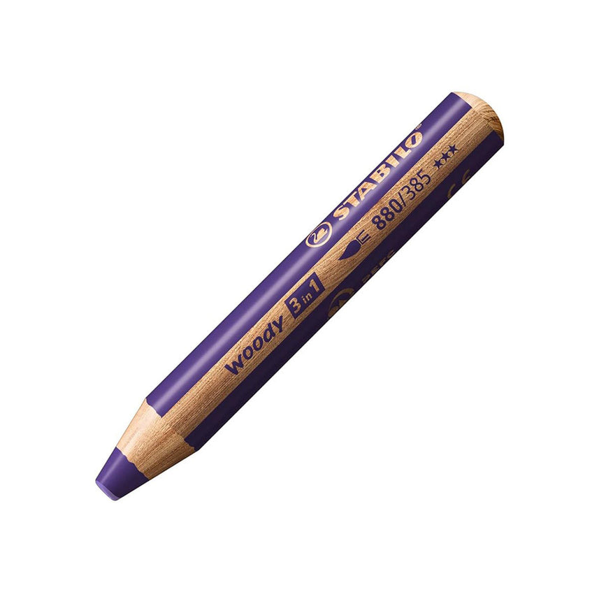 Stabilo | Multi-Talented Pencil | Woody 3 In 1 Duo | Violet | 1 Piece