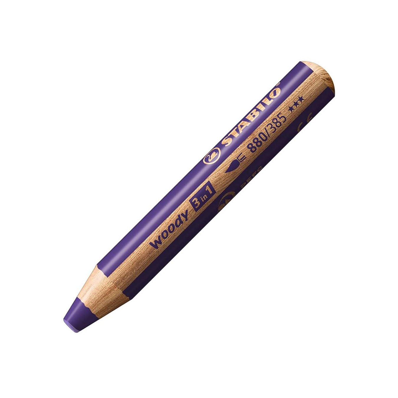 Stabilo | Multi-Talented Pencil | Woody 3 In 1 Duo | Violet | 1 Piece