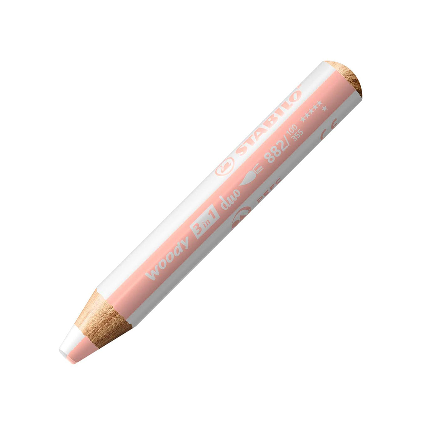Stabilo | Multi-Talented Pencil | Woody 3 In 1 Duo | White/Apricot | 1 Piece