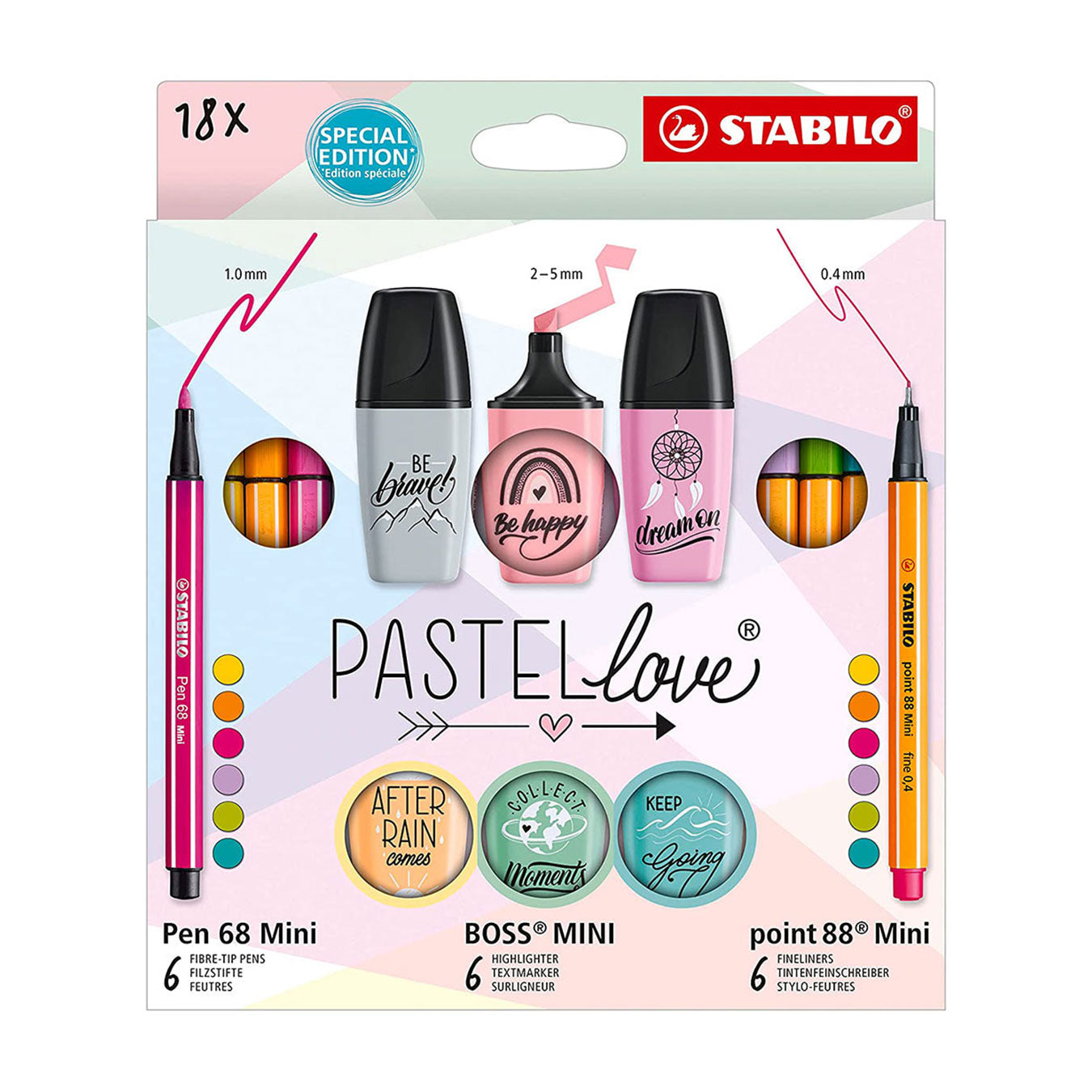 STABILO Pastellove Mixed set by Hannah Rabenstein - Set of 18
