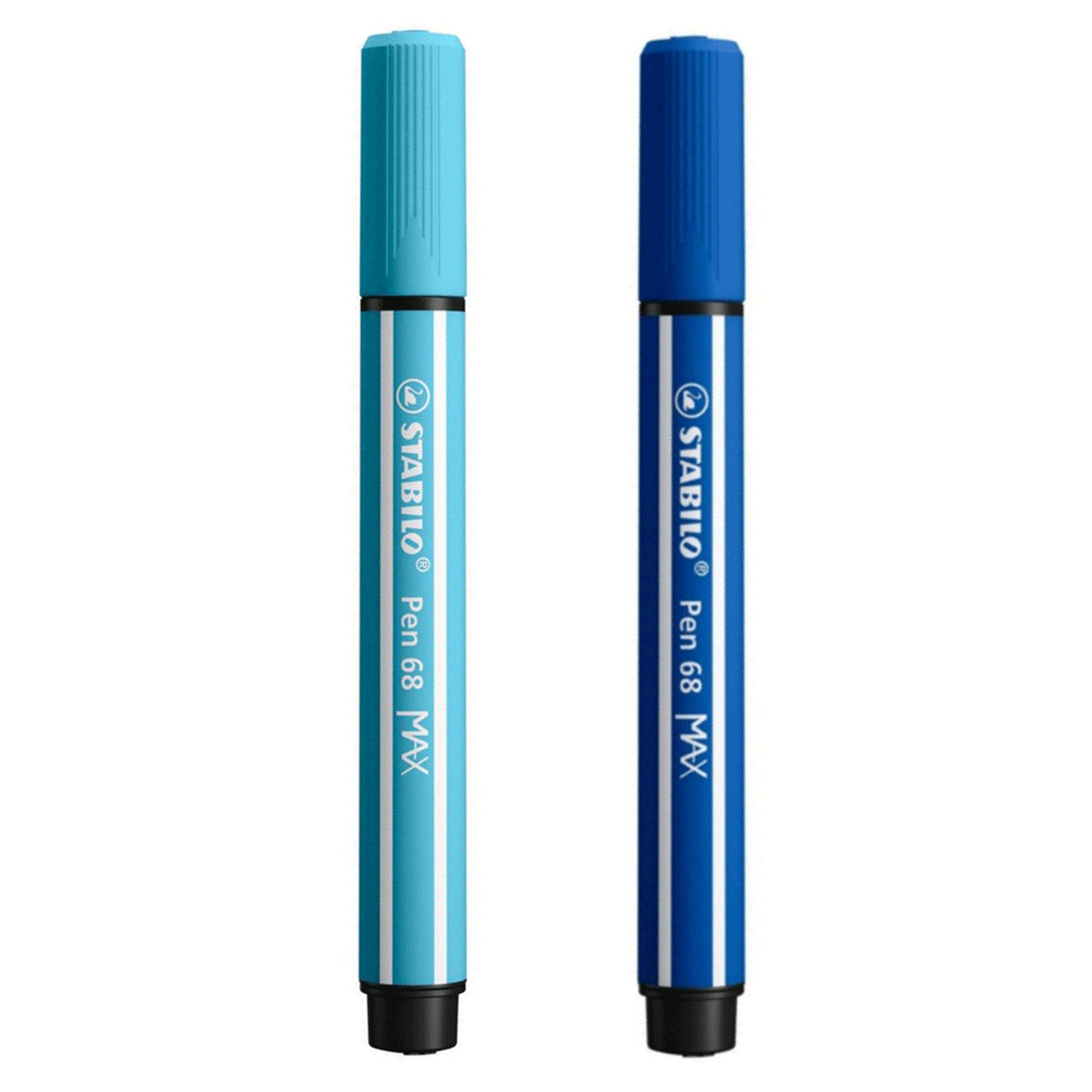 Stabilo | Pen 68 | Max Arty | Dark Blue And Light Blue | Pack of 2