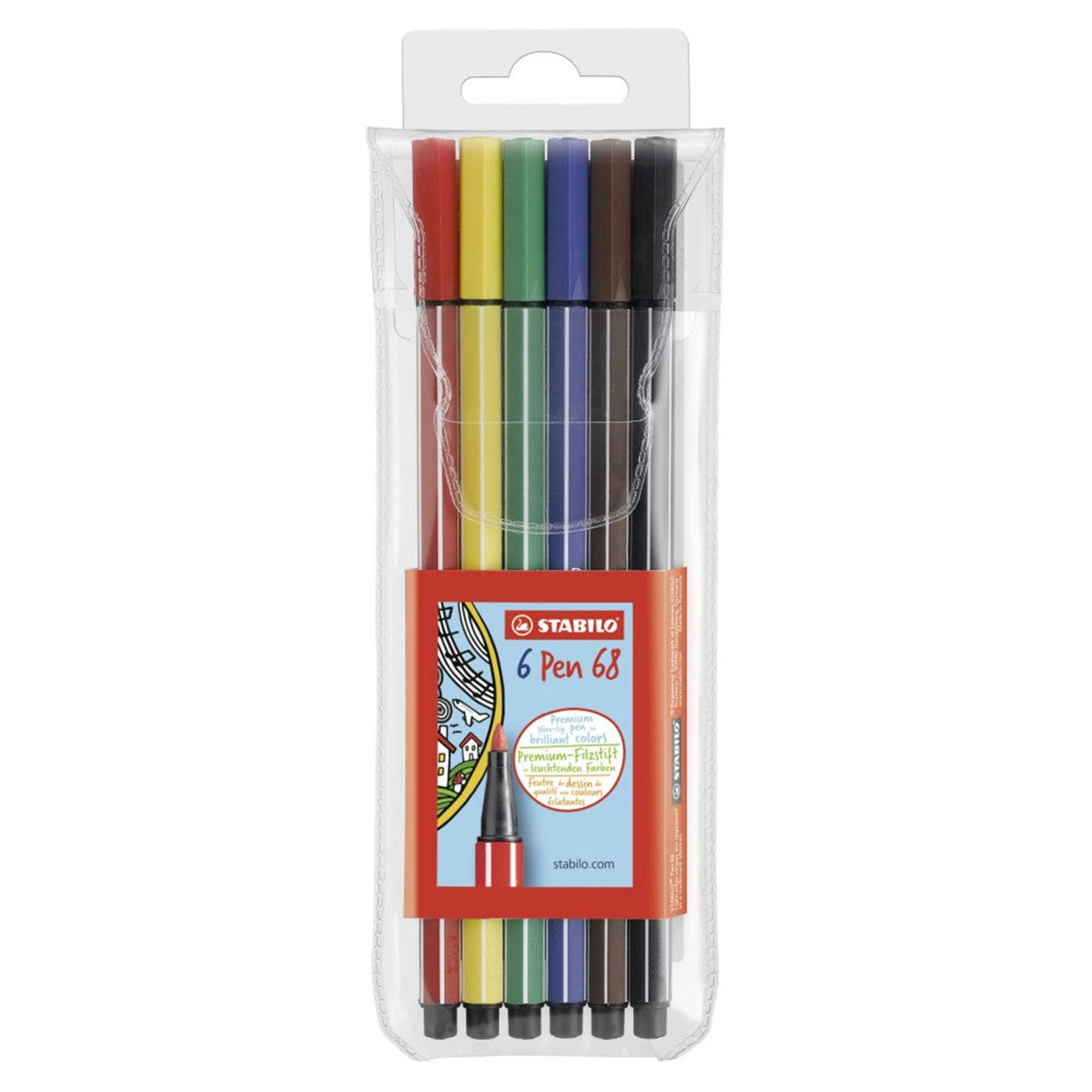 Stabilo | Pen 68 | Pack Of 6