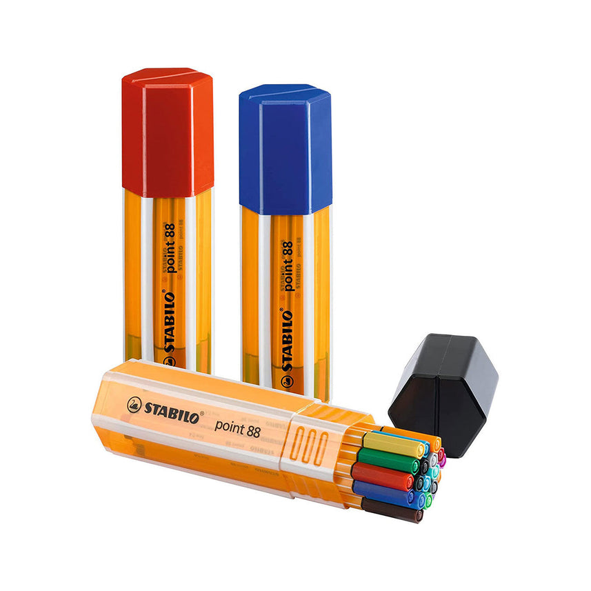 Stabilo Point 88 Fineliner Pen Set – 20 Colors Big Point Box