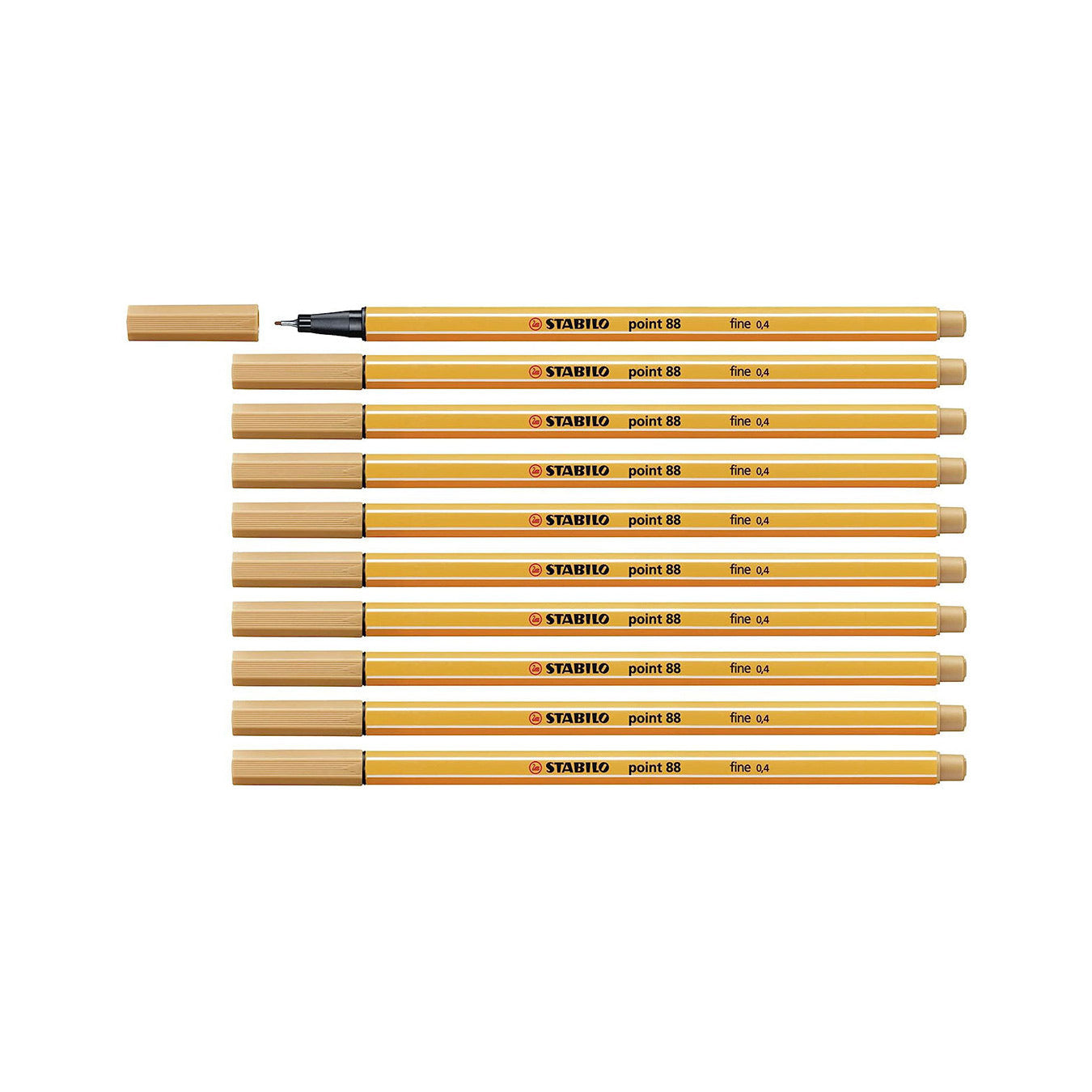 Stabilo | Point 88 | Fineliner | Dark Ochre | Pack Of 10