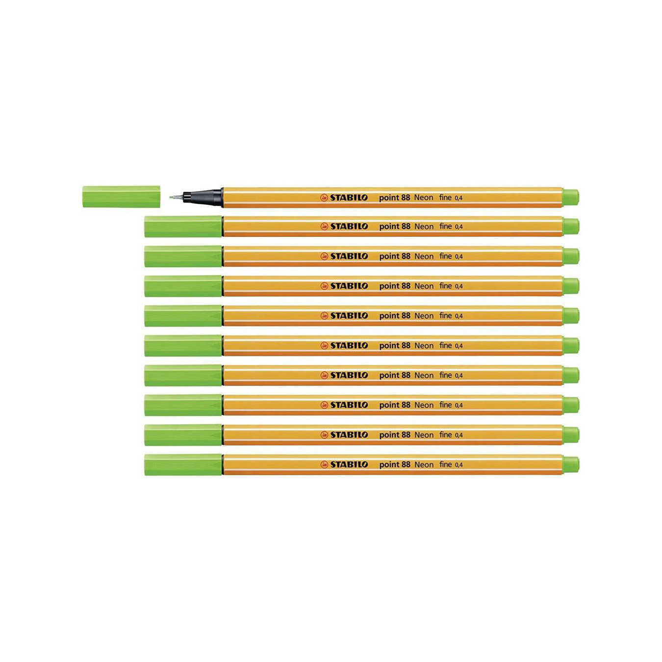 Stabilo | Point 88 | Fineliner | Green | Pack Of 10