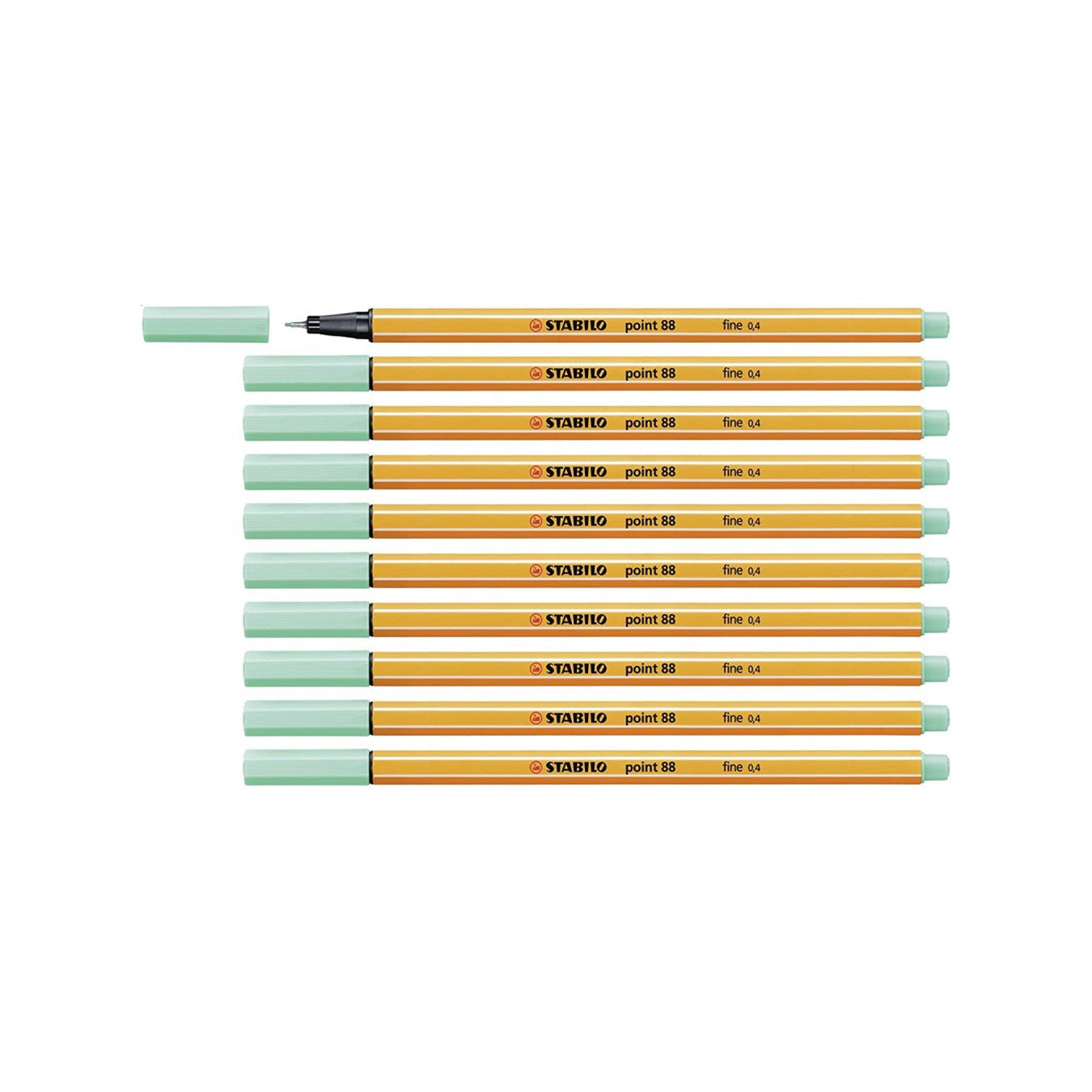 Stabilo | Point 88 | Fineliner | Ice Green | Pack Of 10