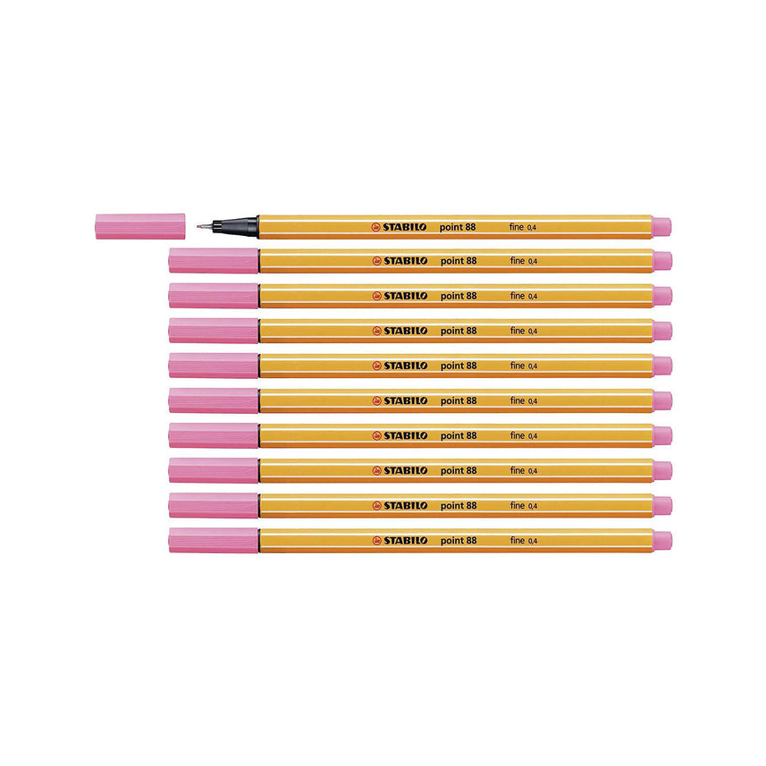 Stabilo | Point 88 | Fineliner | Light Pink | Pack Of 10