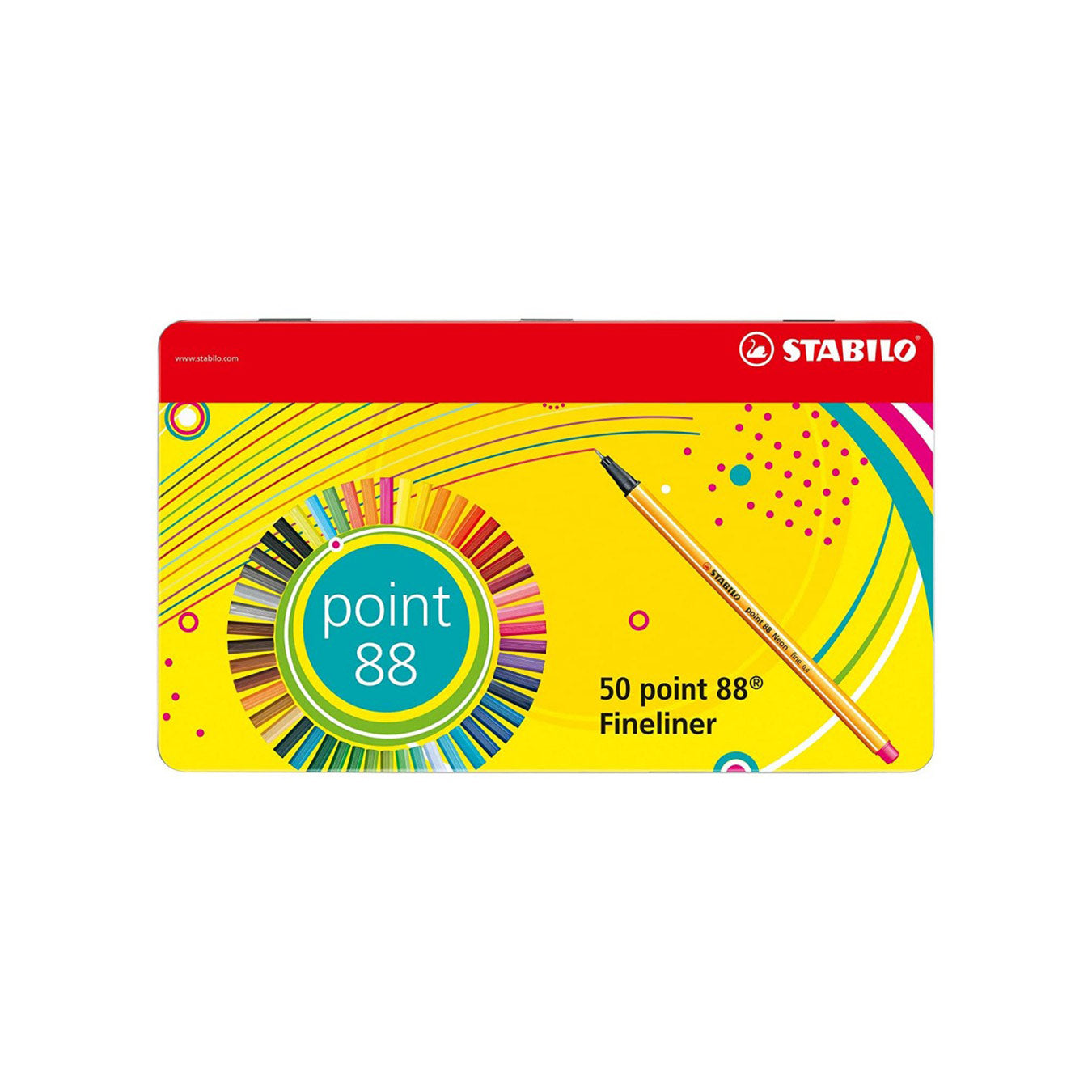 STABILO Point 88 Fineliner Metal Box - Set of 50