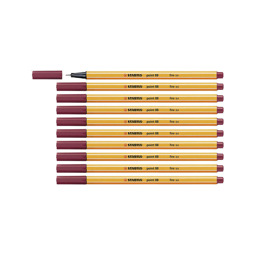 Stabilo | Point 88 | Fineliner | Dark Purple | Pack Of 10