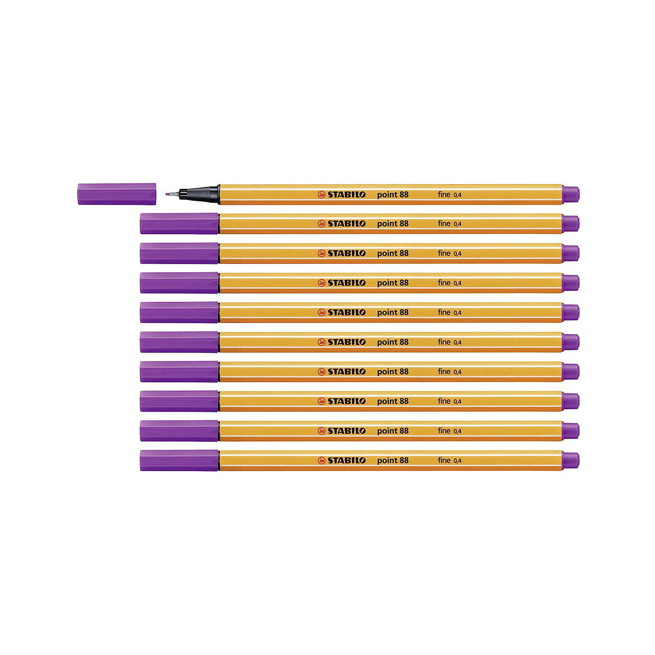 Stabilo | Point 88 | Fineliner | Purple | Pack Of 10