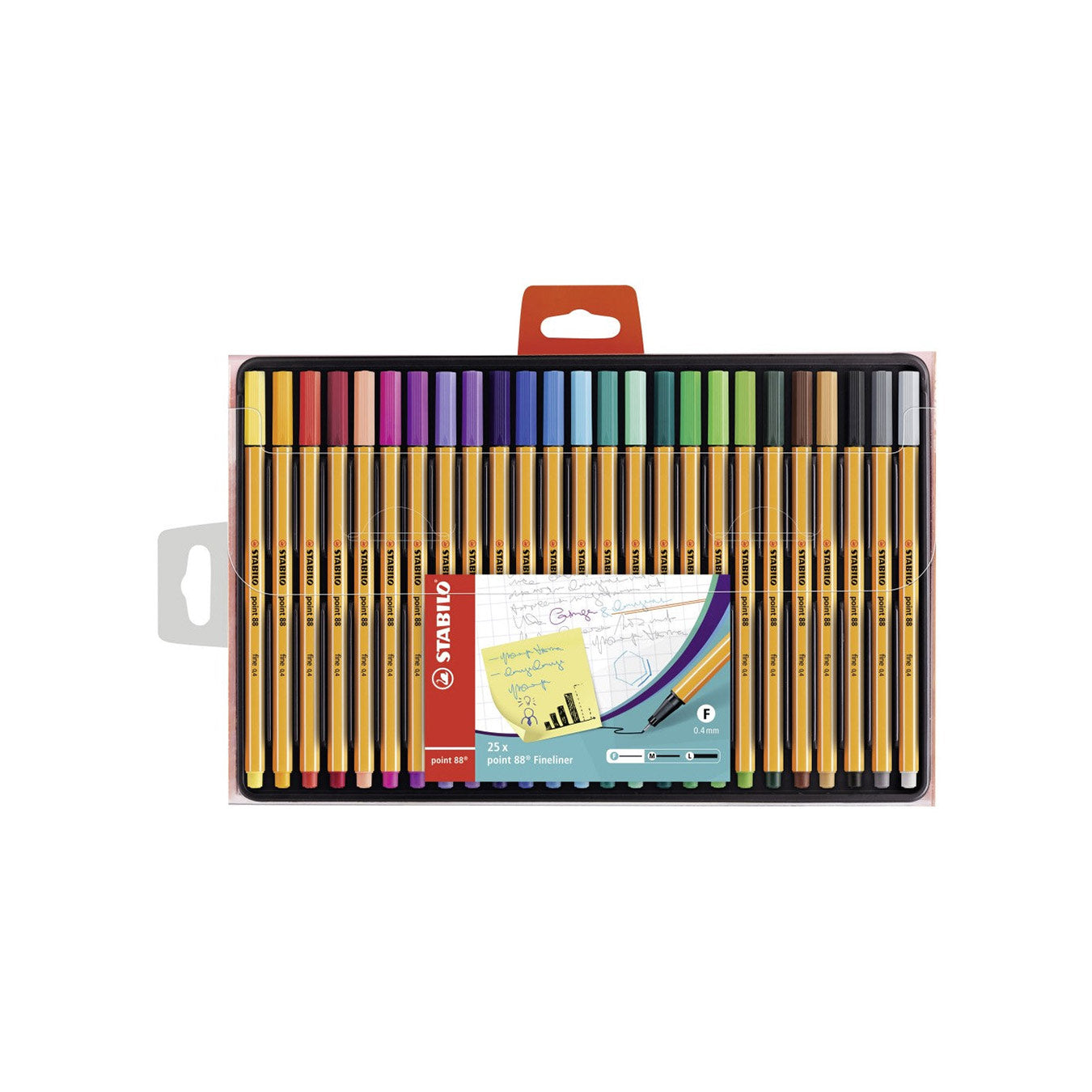 Stabilo Point 88 Fineliner Pens Set of 25 Colours