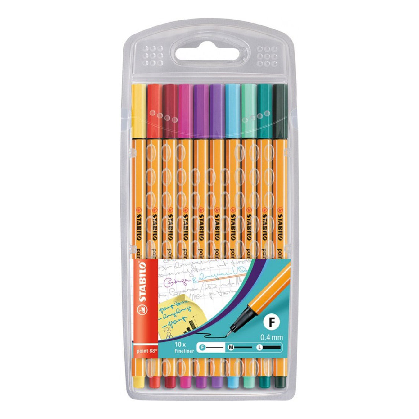 Stabilo | Point 88 | Fineliner | Assorted Colors | Pack Of 10