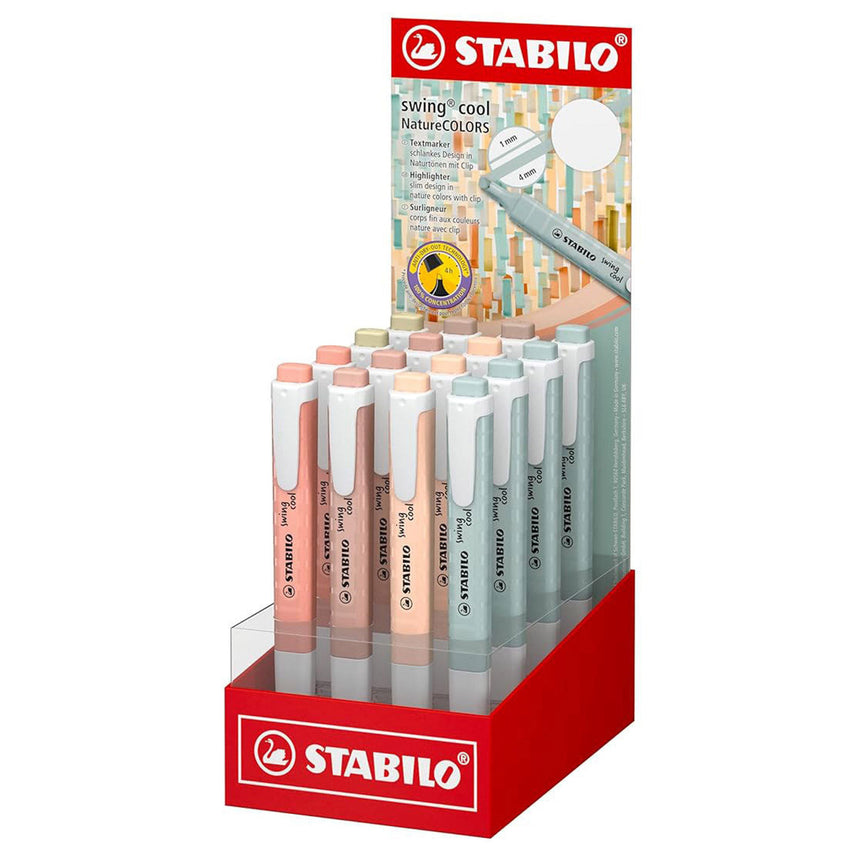 STABILO Swing Cool Highlighter Display - Box of 16