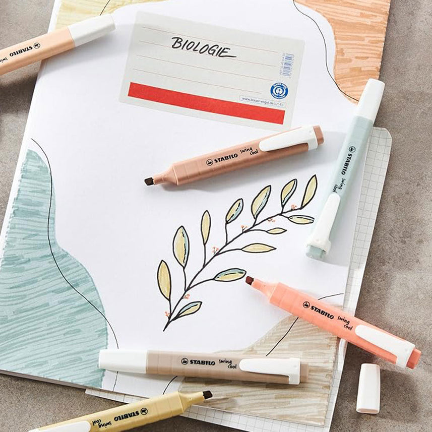 STABILO Swing Cool NatureCOLORS Highlighter - Beige (10 PCS)