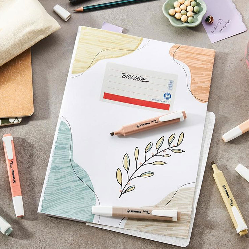 STABILO Swing Cool NatureCOLORS Highlighter - Beige (10 PCS)