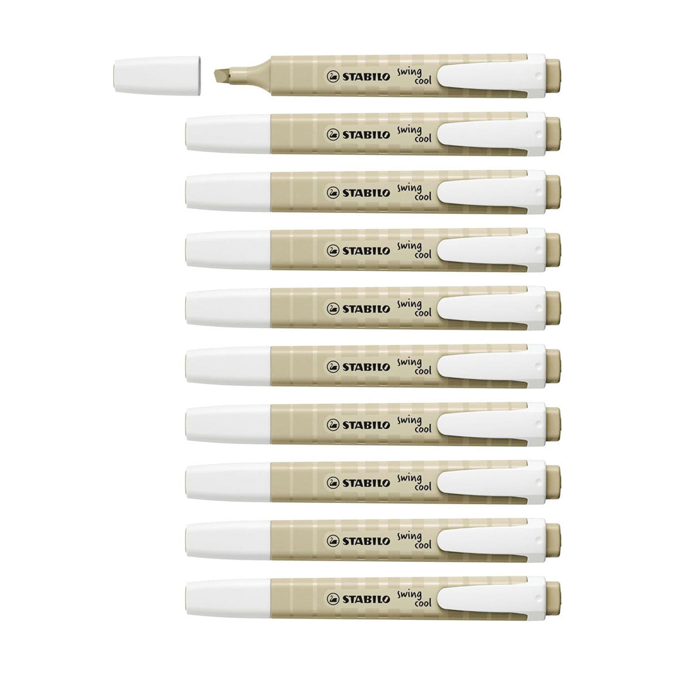 STABILO Swing Cool NatureCOLORS Highlighter - Mud Green (10 PCS)