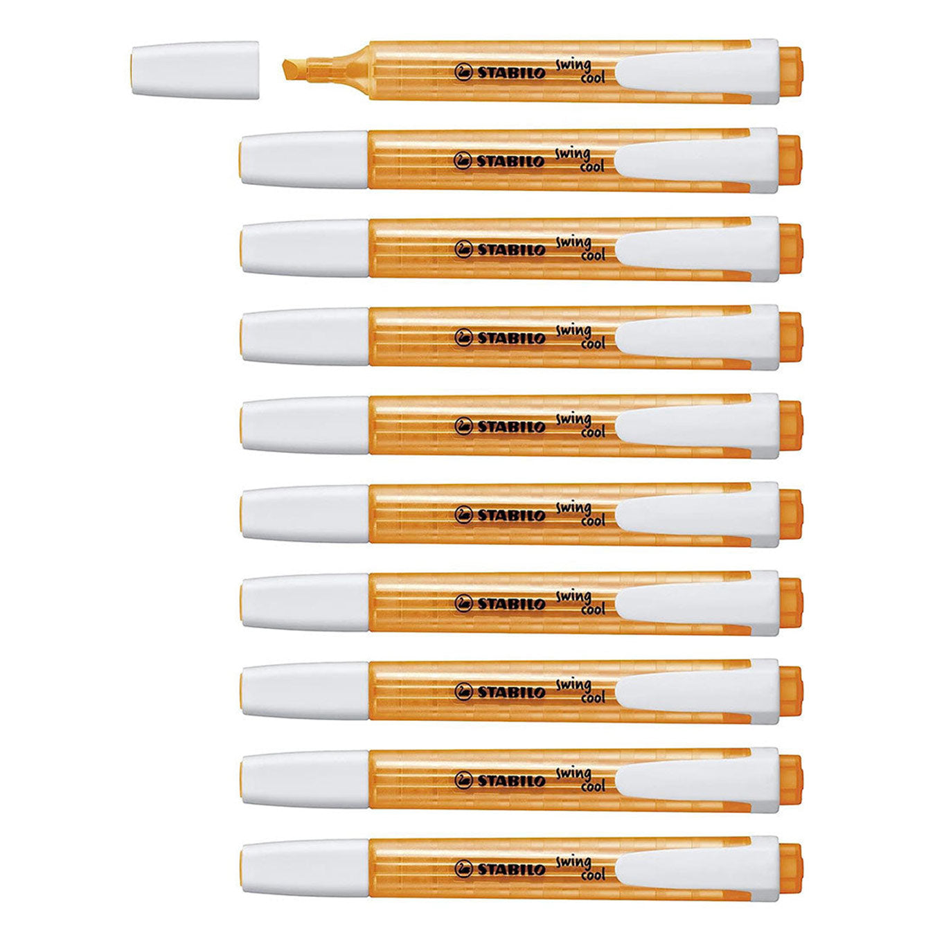 Stabilo | Swing Cool | Orange | Pack Of 10Pcs | Highlighter Pen