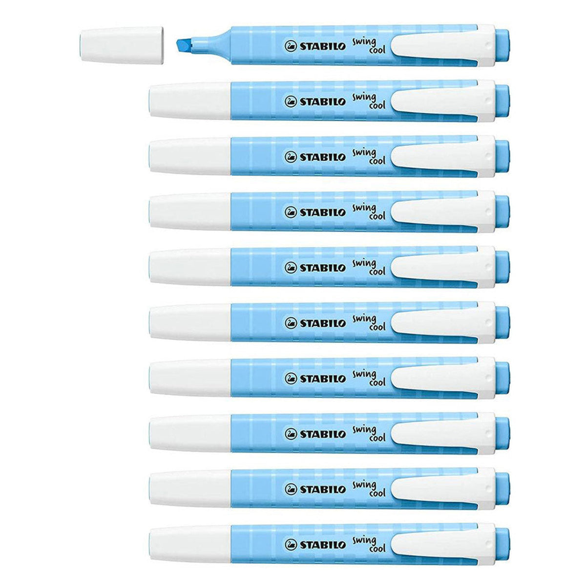 Stabilo | Swing Cool | Pastel | Breezy Blue | Pack Of 10Pcs | Highlighter Pen