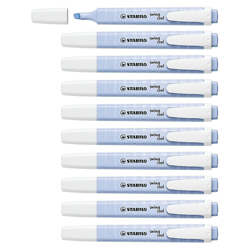 Stabilo | Swing Cool | Pastel | Cloudy Blue | Pack Of 10Pcs | Highlighter Pen