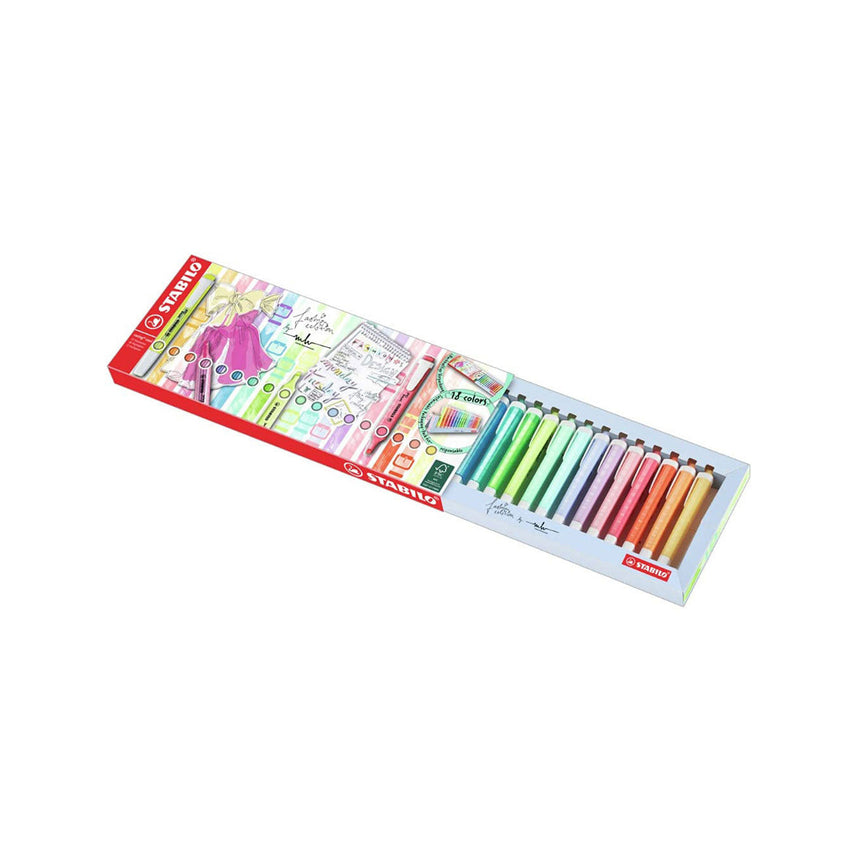 STABILO Swing Cool Highlighter Deskset - Set of 18 Colours
