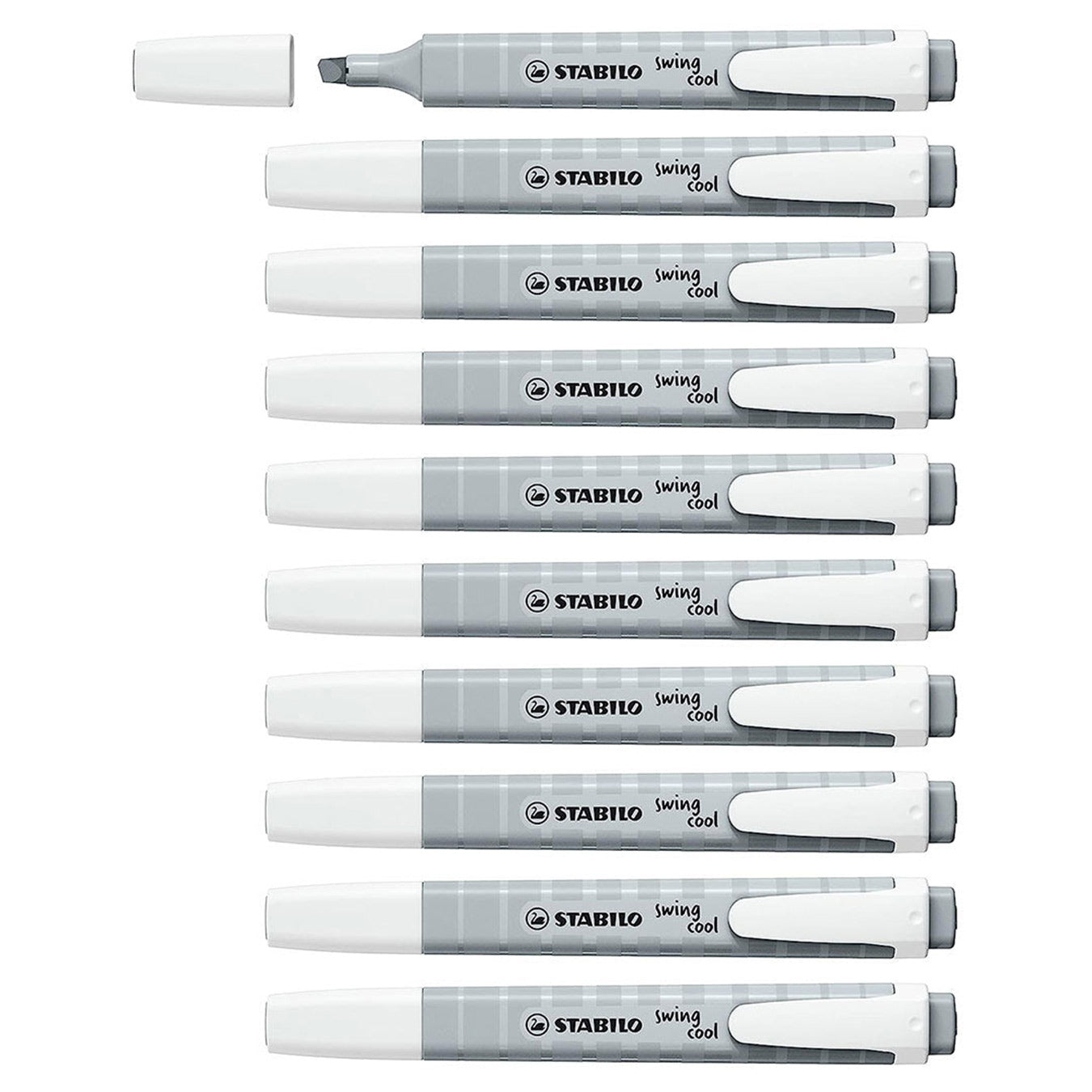 Stabilo | Swing Cool | Pastel | Dusty Grey | Pack Of 10Pcs | Highlighter Pen