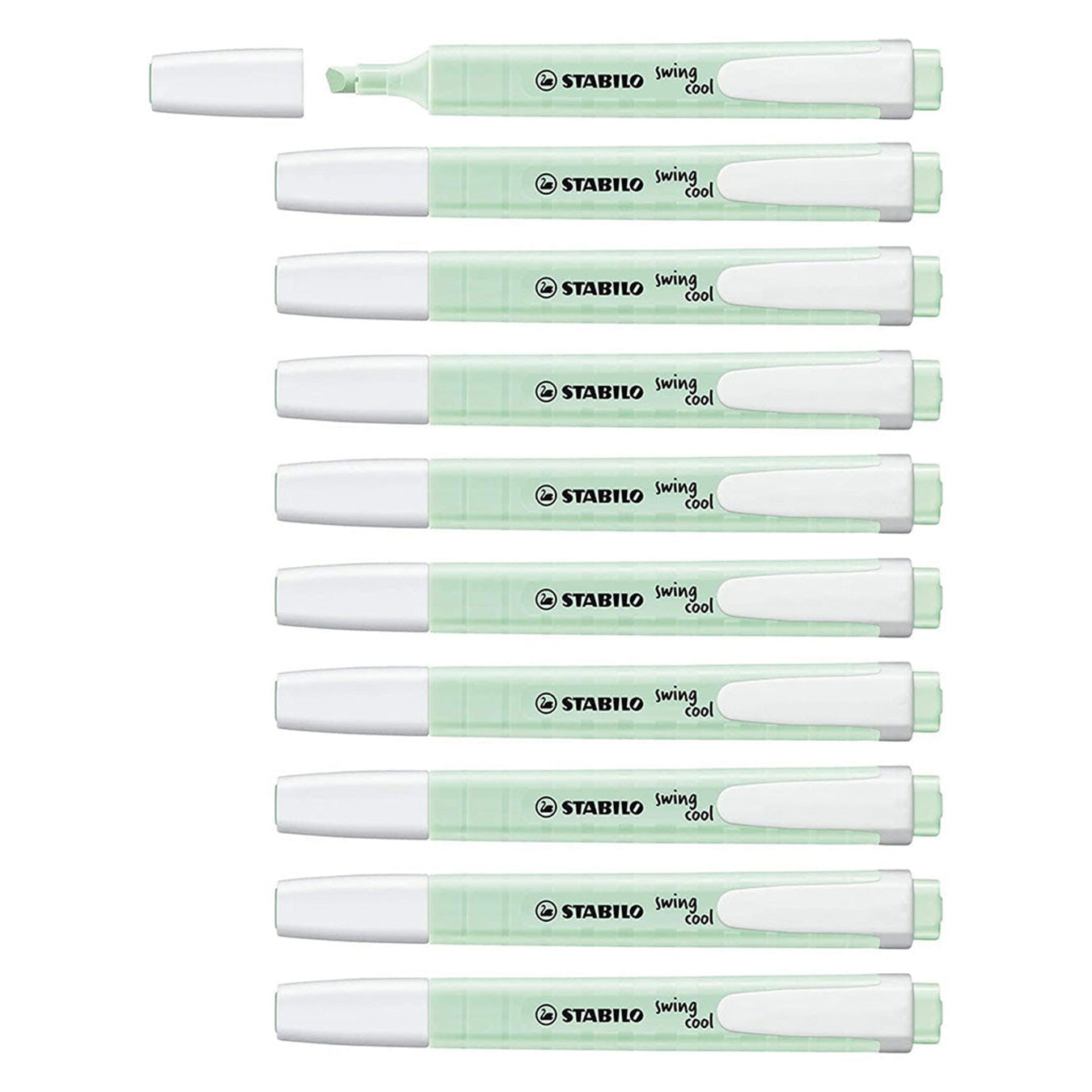 Stabilo | Swing Cool | Pastel | Mint | Pack Of 10Pcs | Highlighter Pen